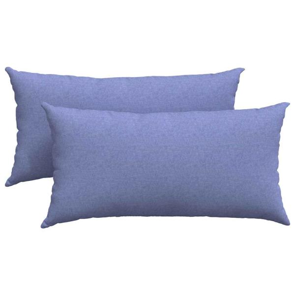 Sofakissen 2 pcs Blau 80 x 40 cm