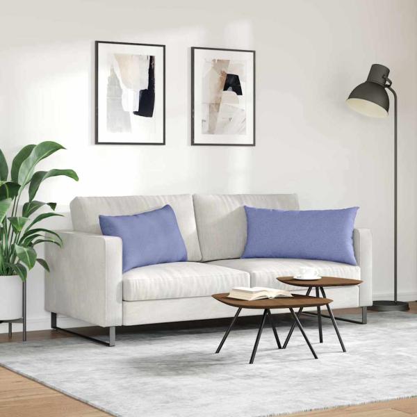 Sofakissen 2 pcs Blau 80 x 40 cm