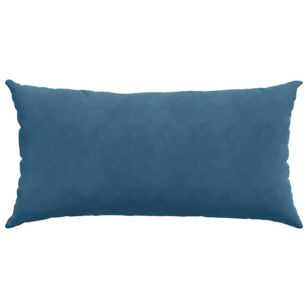 Sofakissen 2 pcs Blau 80 x 40 cm Cordstoff
