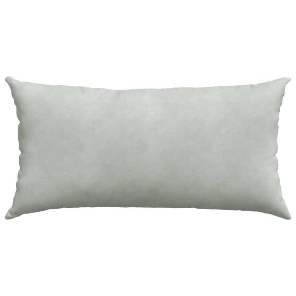 Sofakissen 2 Stück Hellgrau 80 x 40 cm Cordstoff