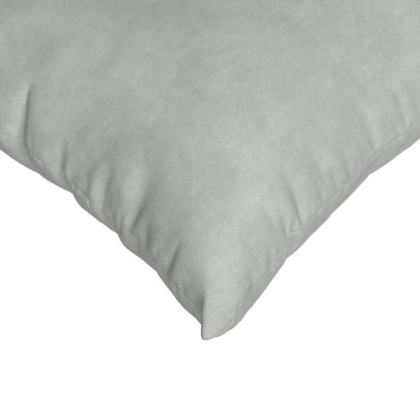 Sofakissen 2 Stück Hellgrau 80 x 40 cm Cordstoff