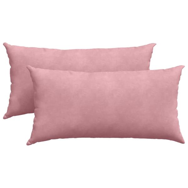 Sofakissen 2 pcs Rosa 80 x 40 cm Cordstoff