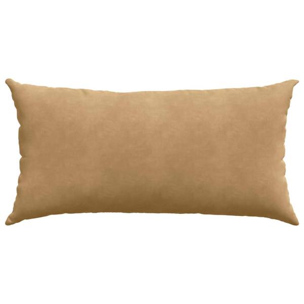 Sofakissen 2 Stück Braun 80 x 40 cm Cordstoff
