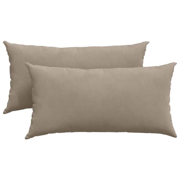 Sofa Kissen 2 pcs Taupe 80 x 40 cm