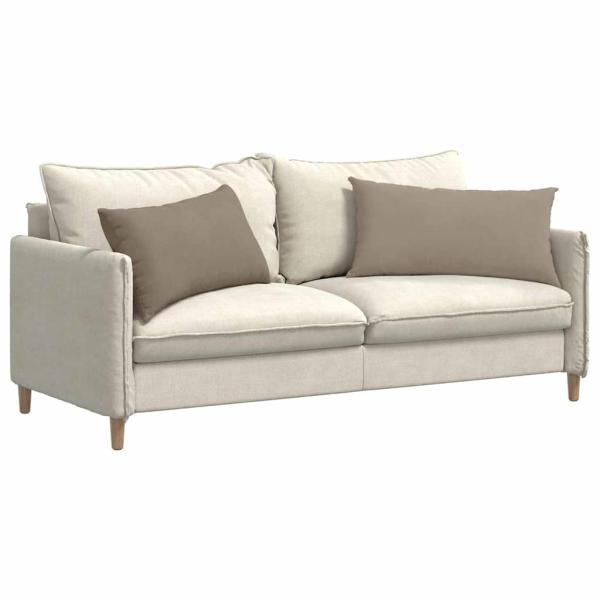 Sofa Kissen 2 pcs Taupe 80 x 40 cm