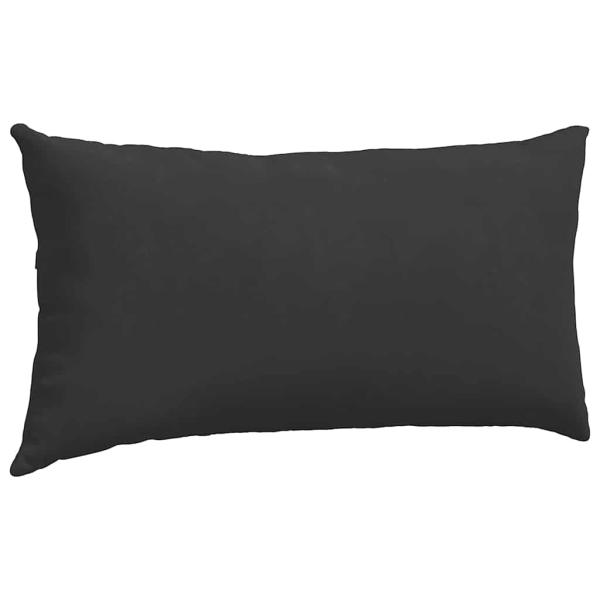 Sofa Kissen 2 pcs Schwarz 80 x 40 cm