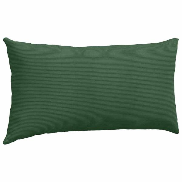 Sofakissen 2 pcs Dunkelgrün 80 x 40 cm Cordstoff