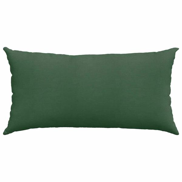 Sofakissen 2 pcs Dunkelgrün 80 x 40 cm Cordstoff