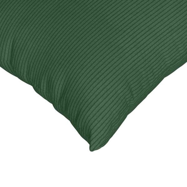 Sofakissen 2 pcs Dunkelgrün 80 x 40 cm Cordstoff