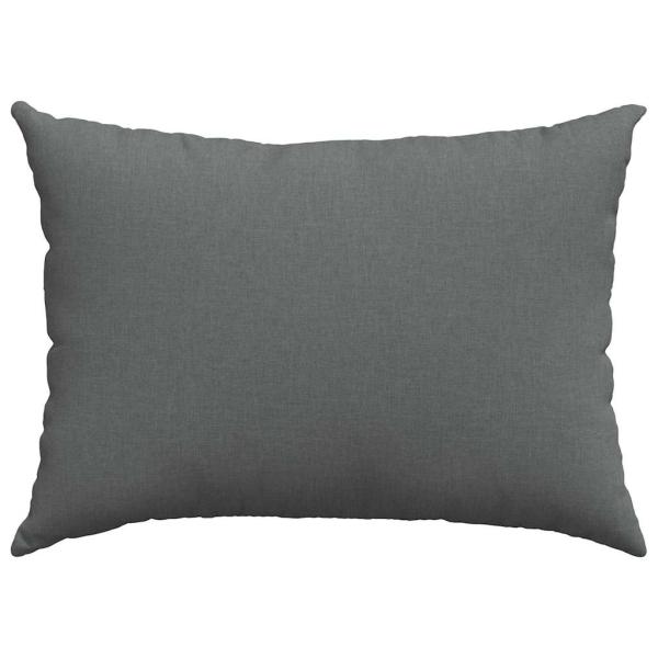 Sofakissen 2 pcs Dunkelgrau 70 x 50 cm Stoff