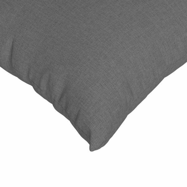 Sofakissen 2 Stk. Stoff Dunkelgrau 70 x 50 cm