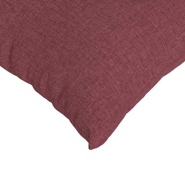 Sofakissen 2 pcs Weinrot 70 x 50 cm Stoff