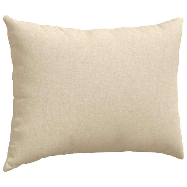 Sofakissen 2 pcs Creme 70 x 50 cm Stoff