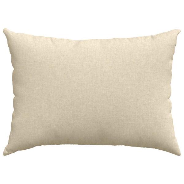 Sofakissen 2 pcs Creme 70 x 50 cm Stoff