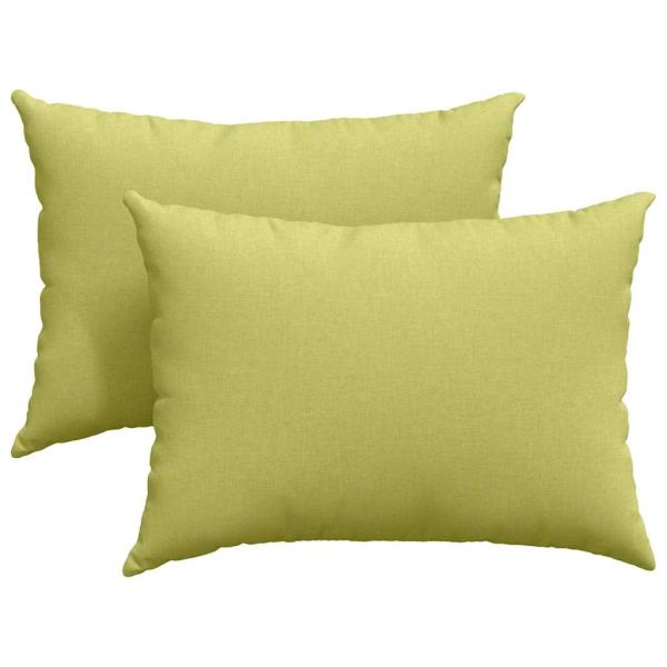 Sofakissen 2 pcs Hellgrün 70 x 50 cm Stoff