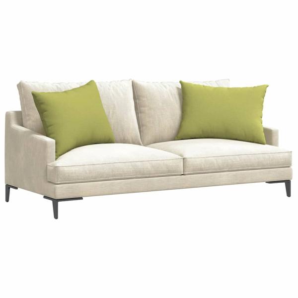 Sofakissen 2 pcs Hellgrün 70 x 50 cm Stoff