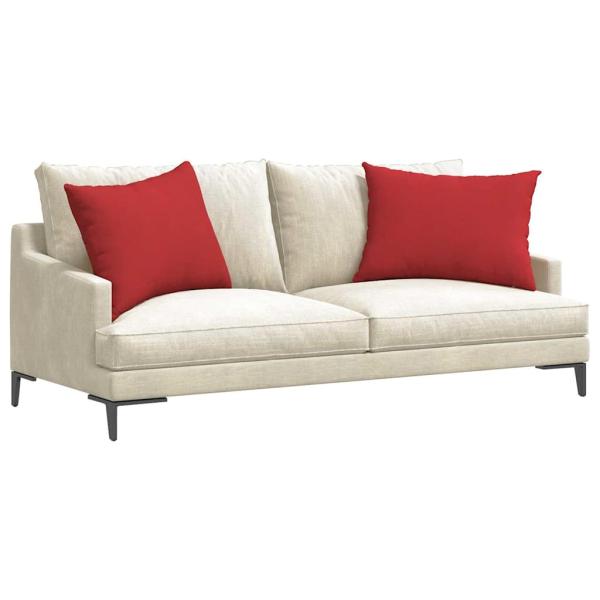 Sofakissen 2 pcs Rot 70 x 50 cm Stoff