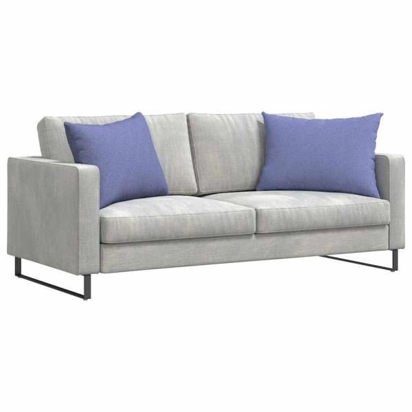 Sofakissen 2 Stk. Stoff Jeans blau 70 x 50 cm