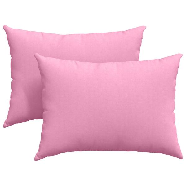 ARDEBO.de - Sofakissen 2 pcs Rosa 70 x 50 cm Stoff