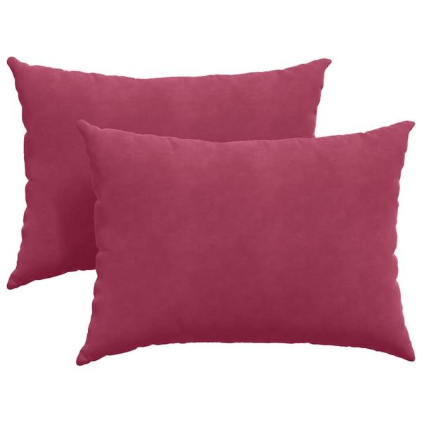 Sofakissen 2 pcs Weinrot 70 x 50 cm Cordstoff
