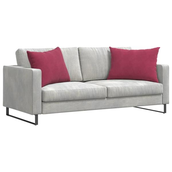 Sofakissen 2 pcs Weinrot 70 x 50 cm Cordstoff