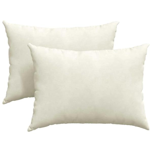 Sofakissen 2 pcs Creme 70 x 50 cm Cordstoff