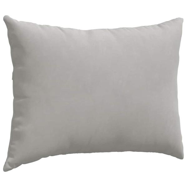 Sofa Kissen 2 pcs Hellgrau 70 x 50 cm Stoff