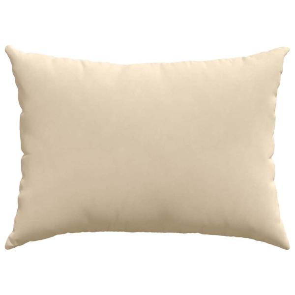 Sofa Kissen 2 pcs Creme 70 x 50 cm Stoff