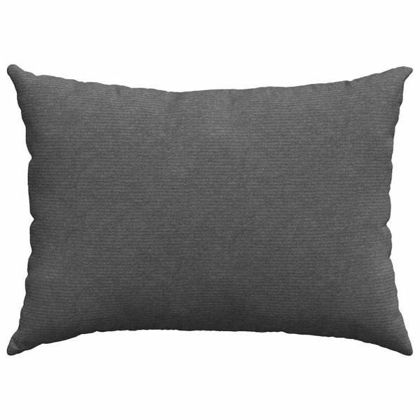 Sofakissen 2 pcs Dunkelgrau 70 x 50 cm Cordstoff