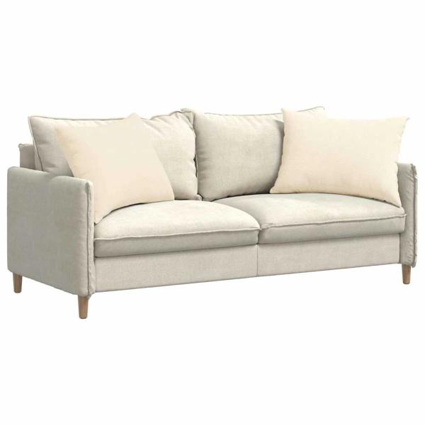 Sofakissen 2 pcs Creme 70 x 50 cm Cordstoff