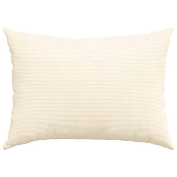 Sofakissen 2 pcs Creme 70 x 50 cm Cordstoff