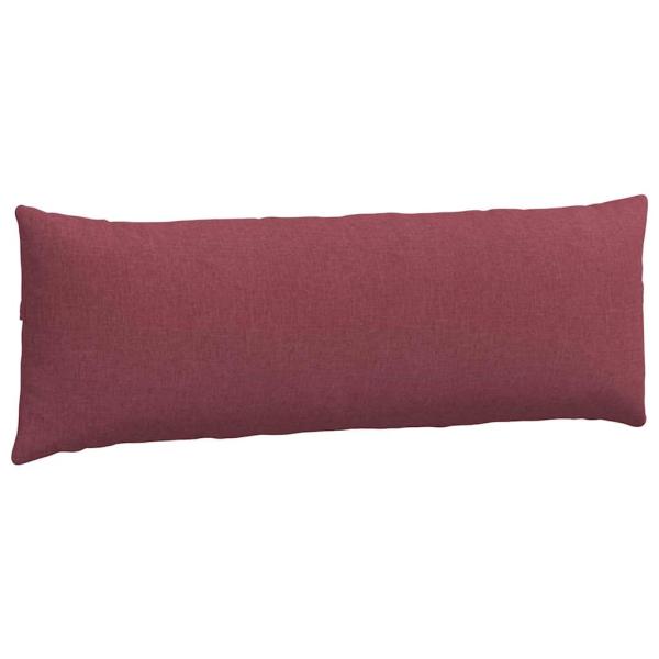 Sofakissen 2 pcs Weinrot 120 x 40 cm Stoff