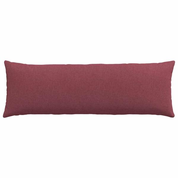 Sofakissen 2 pcs Weinrot 120 x 40 cm Stoff