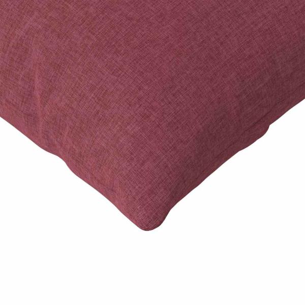 Sofakissen 2 pcs Weinrot 120 x 40 cm Stoff