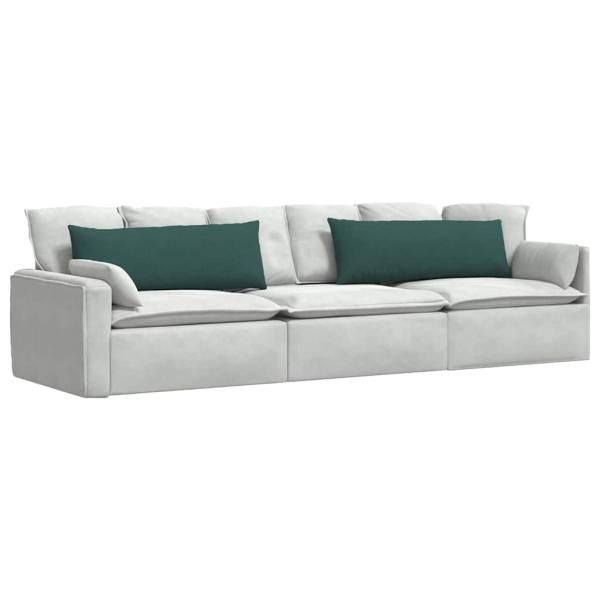 Sofakissen 2 pcs Dunkelgrün 120 x 40 cm Stoff