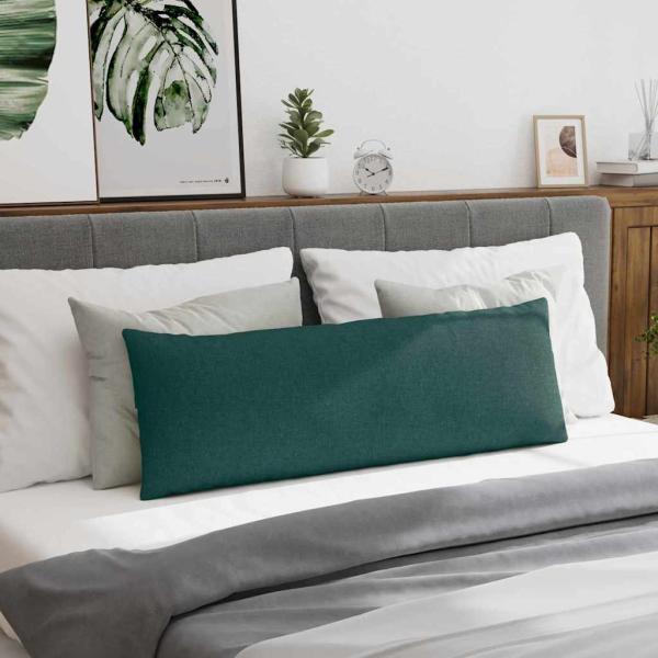 Sofakissen 2 pcs Dunkelgrün 120 x 40 cm Stoff