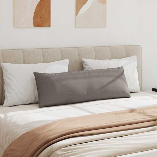 Sofakissen 2 pcs Taupe 120 x 40 cm Stoff