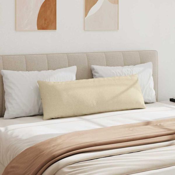 Sofakissen 2 pcs Creme 120 x 40 cm Stoff