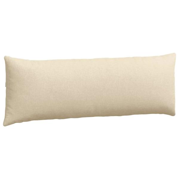Sofakissen 2 pcs Creme 120 x 40 cm Stoff