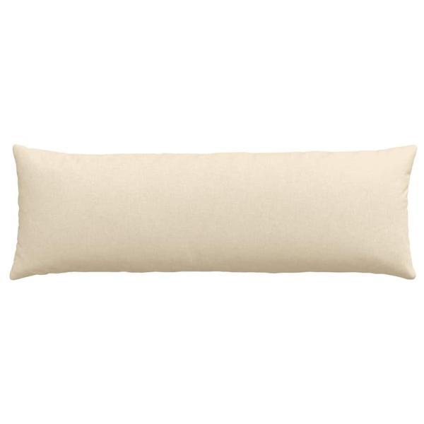 Sofakissen 2 pcs Creme 120 x 40 cm Stoff