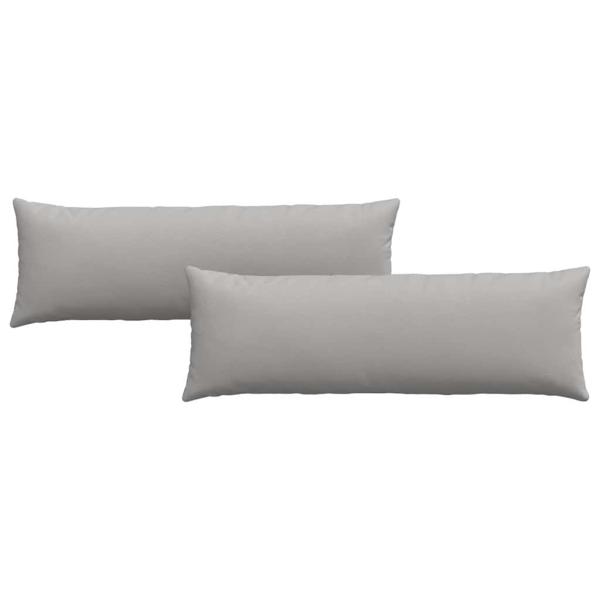 Sofakissen 2 pcs Grau 120 x 40 cm Stoff