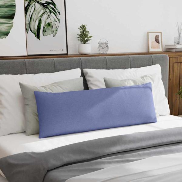 Sofakissen 2 stk. Stoff Jeans blau 120 x 40 cm