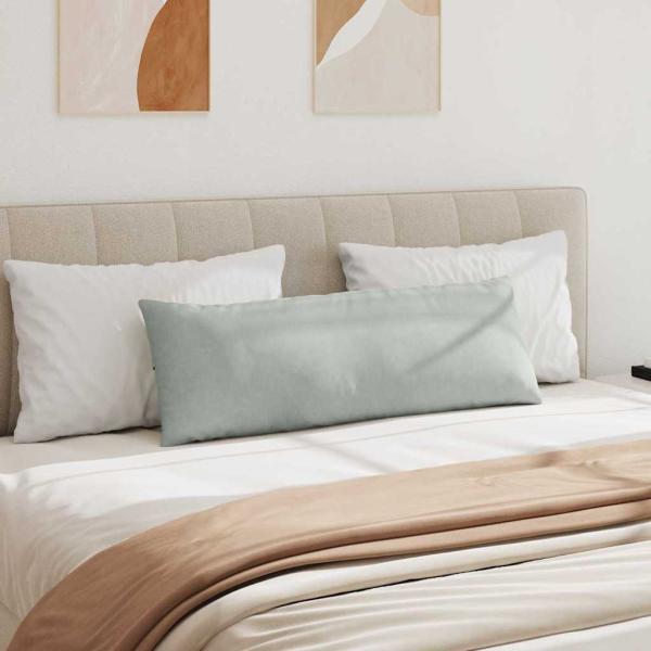 Sofakissen 2 pcs Hellgrau 120 x 40 cm Cordstoff