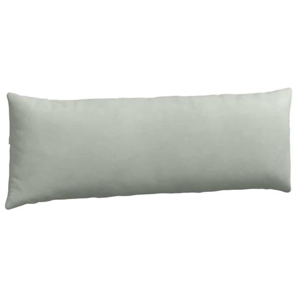 Sofakissen 2 pcs Hellgrau 120 x 40 cm Cordstoff