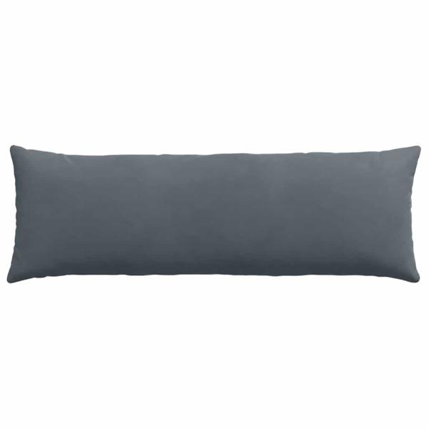 Sofakissen 2 Stück Dunkelgrau 120 x 40 cm Cordstoff