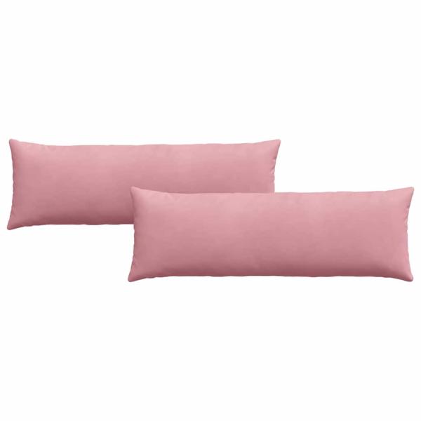 Sofakissen 2 pcs Rosa 120 x 40 cm Cordstoff
