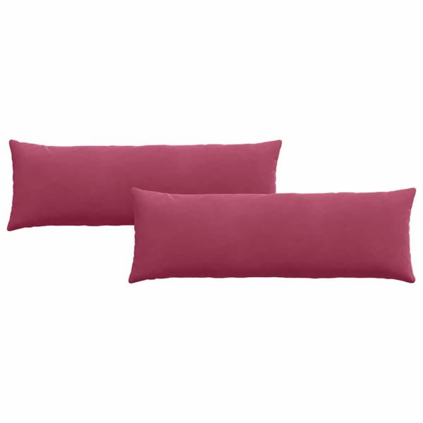 Sofakissen 2 pcs Weinrot 120 x 40 cm Cordstoff