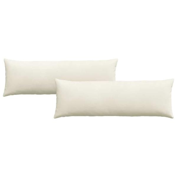 Sofakissen 2 pcs Creme 120 x 40 cm Cordstoff