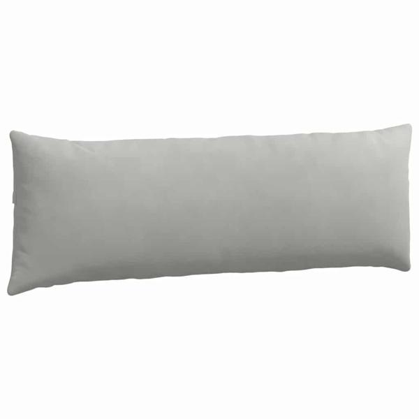 Sofa Kissen 2 pcs Hellgrau 120 x 40 cm Stoff