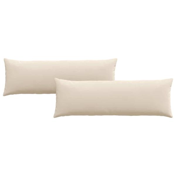 Sofa Kissen 2 pcs Beige 120 x 40 cm Stoff